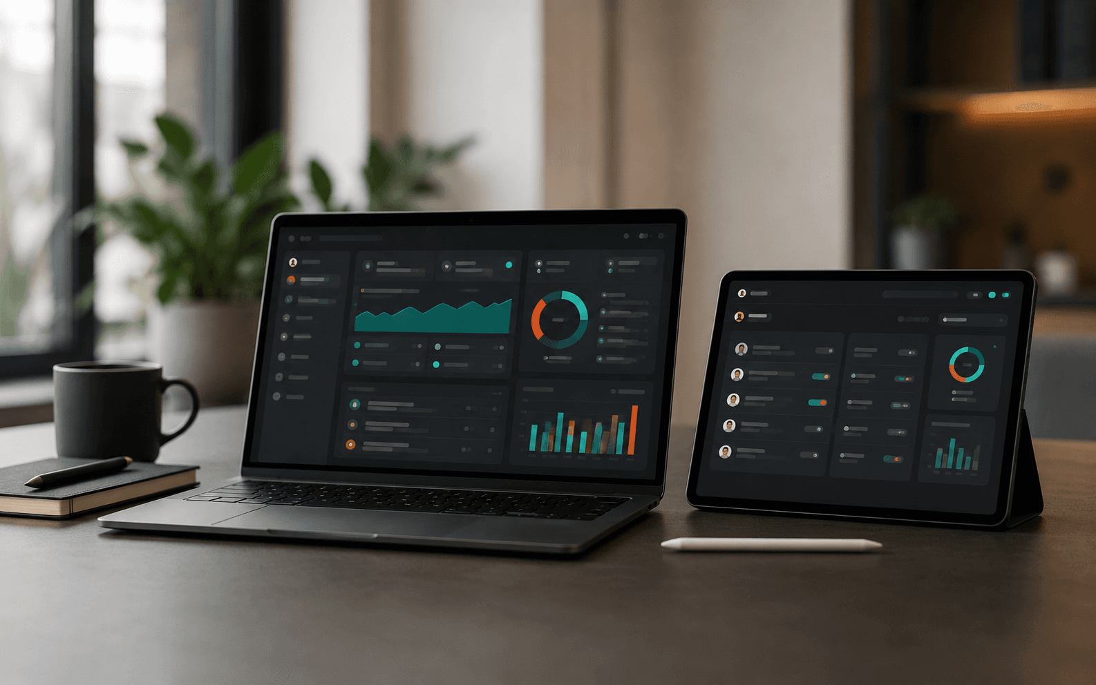 Dashboard SaaS con datos de negocio y automatizaciones IA